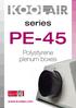 series PE-45 Polystyrene plenum boxes