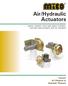 Air/Hydraulic Actuators