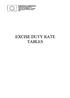 EXCISE DUTY RATE TABLES