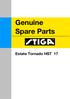 Genuine Spare Parts. Estate Tornado HST 17
