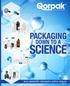 PACKAGING DOWN TO A SCIENCE 2018 LABORATORY CONTAINER & SUPPLY CATALOG