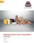 High Performance Laser Consumables