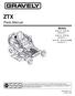 ZTX. Parts Manual. Models ZTX 42 (SN ) ZTX 52 (SN ) ZTX 42 CARB (SN ) E B 6/15 Printed in USA