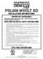 PSL600 MVOLT SD INSTALLATION INSTRUCTIONS ! IMPORTANT SAFEGUARDS!