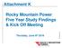 Rocky Mountain Power Five Year Study Findings & Kick Off Meeting