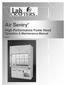 Air Sentry High Performance Fume Hood Operation & Maintenance Manual