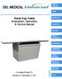 Float-Top Table Installation, Operation, & Service Manual