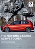 THE NEW BMW 2 SERIES ACTIVE TOURER. SPECIFICATION GUIDE.
