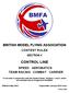 BRITISH MODEL FLYING ASSOCIATION CONTEST RULES SECTION 4 CONTROL LINE SPEED AEROBATICS TEAM RACING COMBAT CARRIER