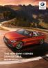 THE NEW BMW 4 SERIES CONVERTIBLE. DEALER SPECIFICATION GUIDE July 2018.