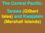 The Central Pacific: Tarawa (Gilbert Isles) and Kwajalein (Marshall Islands)