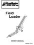 Field Loader OWNER S MANUAL # (02-01)