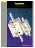 NH LOW VOLTAGE a FUSE SYSTEM