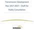Transmission Development Plan Draft for Public Consultation
