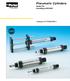 Pneumatic Cylinders Series P1A According to ISO 6432
