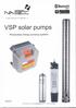 VSP solar Photovoltaic energy pumping systems. > we move itfaster > ENGLISH SMART