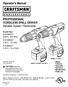 Operator's Manual. PROFESSIONAL CORDLESS DRILL-DRIVER Variable Speed / Reversible