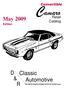 Convertible. Camaro. Retail Catalog. May Edition. D Classic & Automotive R. The nation's largest complete source for Camaro parts.
