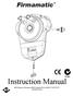 Firmamatic TM. Instruction Manual. B&D Doors is a Division of B&D Australia Pty Ltd ABN