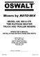 OSWALT MODEL 425, 500 & 575 TMR RUFFAGE MASTER TRUCK AND TRAILER MIXERS OPERATOR S MANUAL INSTALLATION INSTRUCTIONS AND PARTS
