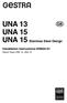 UNA 13 UNA 15 UNA 15 Stainless Steel Design. Installation Instructions Steam Traps UNA 13, UNA 15