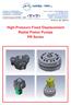 High-Pressure Fixed Displacement Radial Piston Pumps PR Series