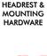 TRD0359 REV A - Parts Manual 2015 DCN-1363, JAN 09, 2015 HEADREST & MOUNTING HARDWARE