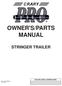 OWNER'S/PARTS MANUAL