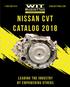 nissan cvt Catalog 2018