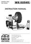 WS INSTRUCTION MANUAL UNIVERSAL TRUCK TIRE CHANGER