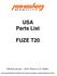 USA Parts List FUZE T20