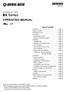 OPERATING MANUAL. Brushless DC motor BX Series. Table of contents HM