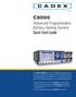For a downloadable C8000 User Manual, visit:  Web:  E mail: