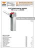 ELECTROMECHANICAL BARRIER FOR 3 m or 4 m BOOMS