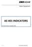 Adam Equipment AE 401 INDICATORS. (P.N. 9520, Revision B3, September 2008)