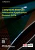 Composite Materials Innovative Application Summit 2016