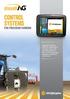 CONTROL SYSTEMS FOR PRECISION FARMING. IntelliAg puts the future of application control in your cab providing state-ofthe-art