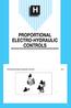 PROPORTIONAL ELECTRO-HYDRAULIC CONTROLS