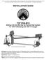 INSTALLATION GUIDE. TCP PHA-M10 Sliding Link Anti-Roll Bar for Panhard Bar System for Mustang and Cougar