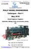 POLLY MODEL ENGINEERING. Catalogue Part 1. May 2018