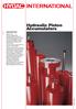 Hydraulic Piston Accumulators