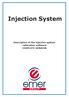 Injection System. Description of the injection system calibration software COMPLETE VERSION