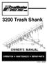 3200 Trash Shank OWNER'S MANUAL (01-10) #