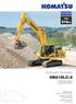 HB 215LC. Hydraulic Excavator HB215LC-2. ENGINE POWER 110 kw / rpm OPERATING WEIGHT kg BUCKET CAPACITY max.