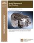 SUSTAINABLE ENERGY. Motor Management Best Practices. Part I: Creating a Motor Inventory, Repair/Replace Guidelines. Copper Applications.