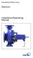 Standardised Water Pump. Etanorm. Installation/Operating Manual