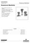 Rosemount Manifolds. Rosemount Manifolds. Product Data Sheet , Rev LA Catalog Contents