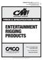 ENTERTAINMENT RIGGING PRODUCTS