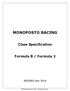 MONOPOSTO RACING Class Specification Formula B / Formula 2