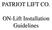 PATRIOT LIFT CO. ON-Lift Installation Guidelines